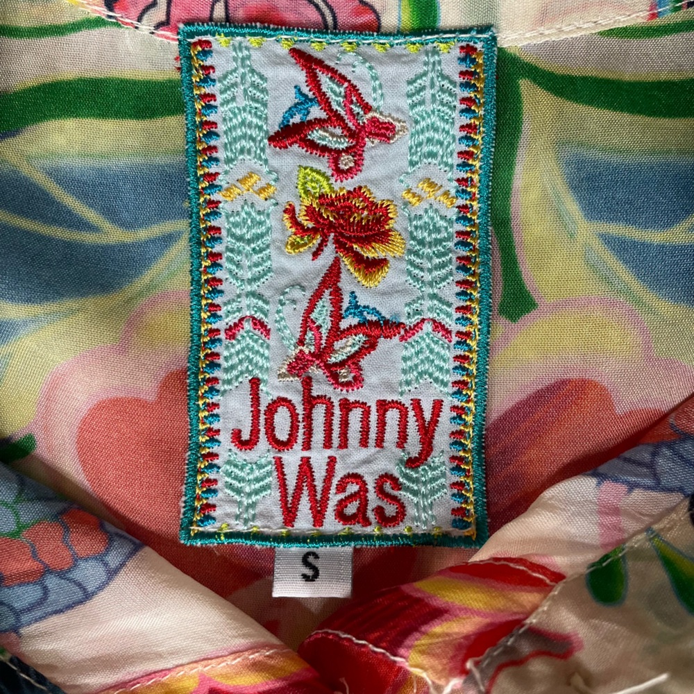 EUC Johnny Was Multicolor Button Down Shirt - Picture 7 of 8